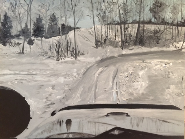 Winter Jeep Landscape